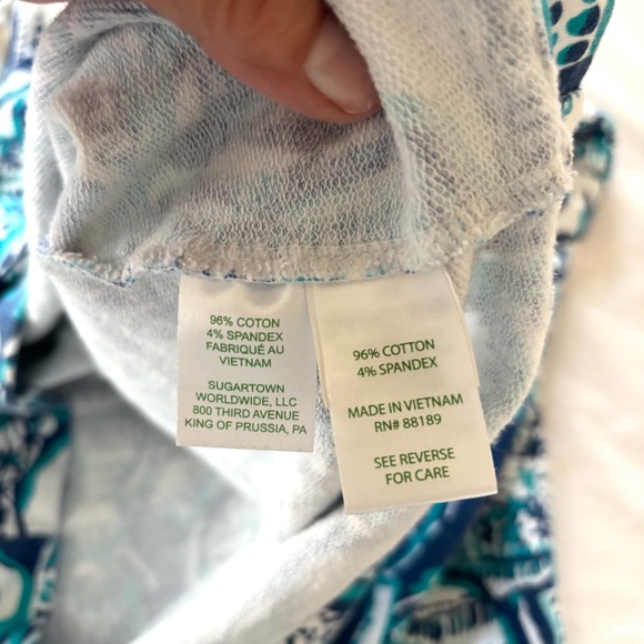 NWOT Lilly Pulitzer Teal White Keep on Truckin Popover Jacket SZ M - Picture 8 of 10